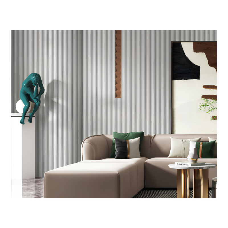 Vertical Ribbed Panel Wallpaper